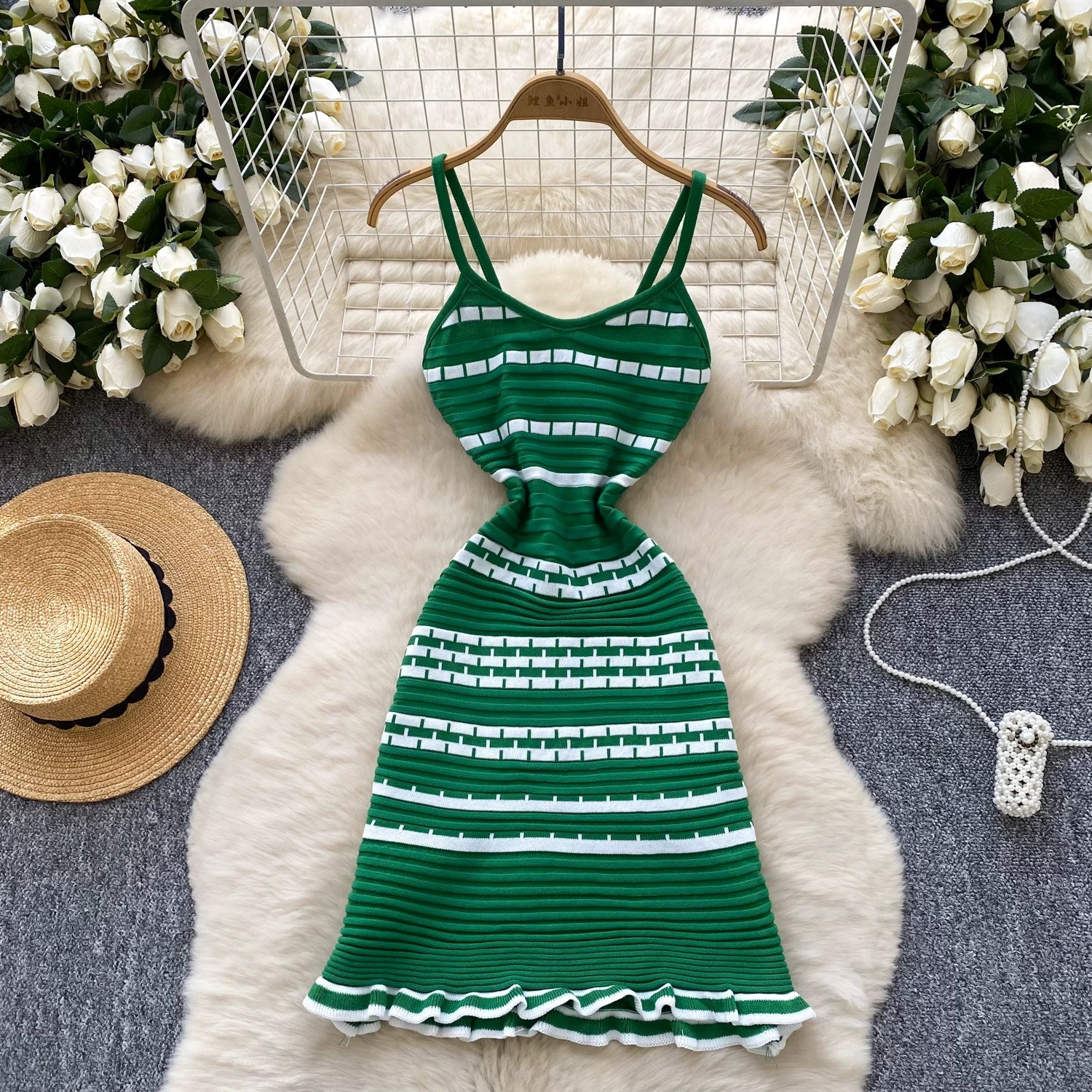 Vacay in Italy knitted dress KD308 images